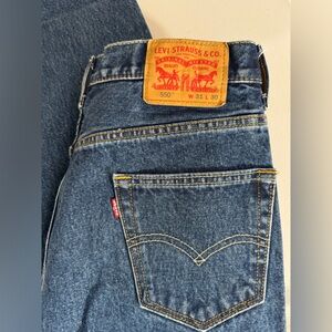 Never Worn Levi’s Men’s 550 Jeans Size 31x30 Relaxed Fit